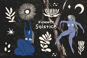 Mystical Solstice vector bundle, a Decorative Illustration by Luamor