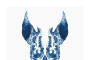 Tona Co. Totemic Cyanotype Inkblots, an Animal Illustration by milatovar (Thumbnail 5 of 19)