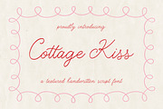 Cottage Kiss Handwritten Script Font, a Script Font by The Creative Bix (Thumbnail 1 of 9)