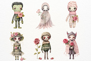 Creepy Doll Watercolor Sublimation, a Decorative Illustration by Maysa Art (Thumbnail 4 of 6)