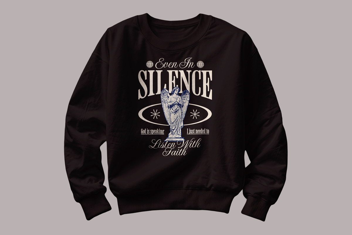 God is Speaking Digital Shirt Design, a Graphic by Vector Portal (Photo 2 of 5)