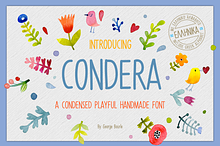 CONDERA CONDENSED HANDMADE FONT