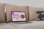Laptop Sofa Mockups, a Household Mockup by Creative_A23 (Thumbnail 1 of 4)