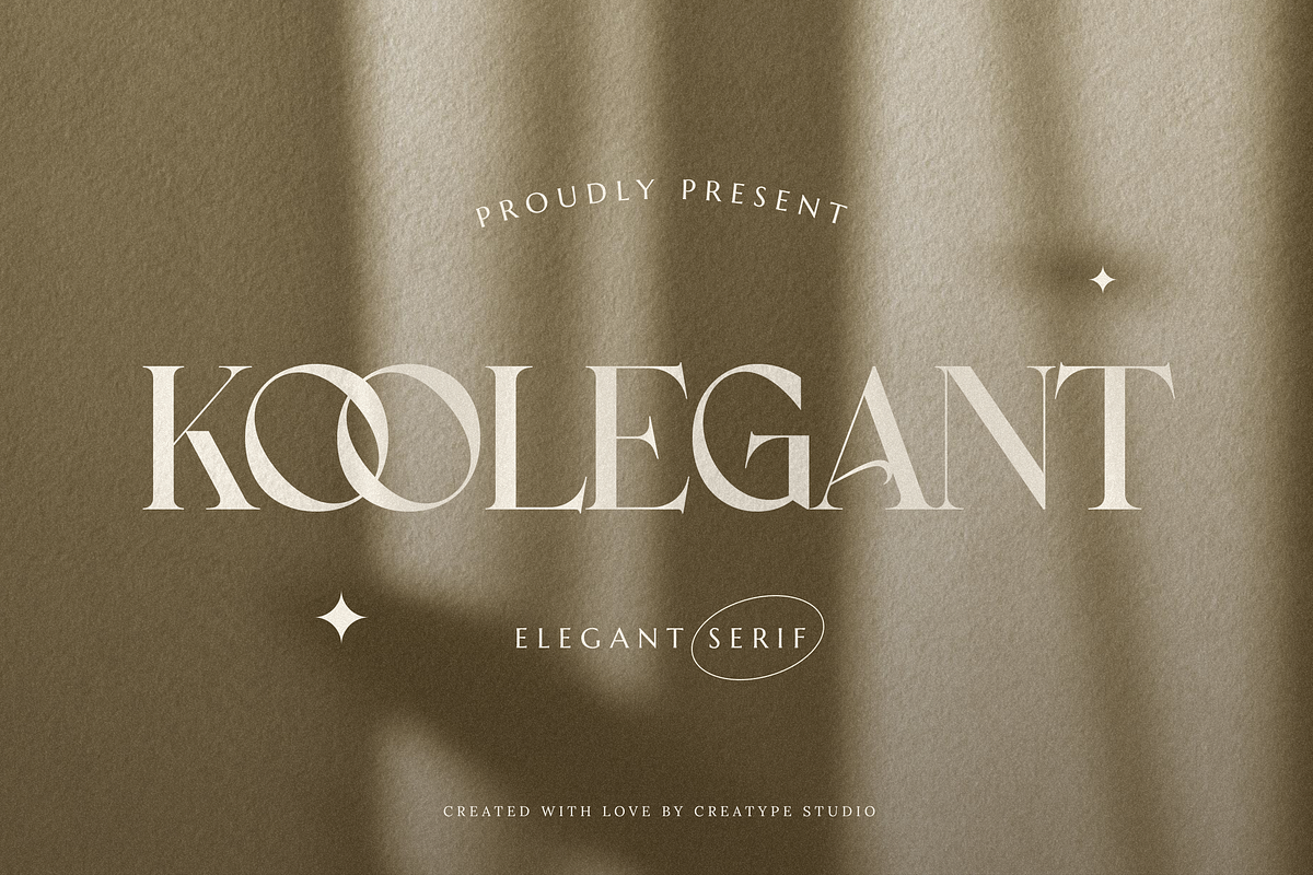 Koolegant Elegant Serif, a Serif Font by Creatype Studio (Photo 1 of 10)