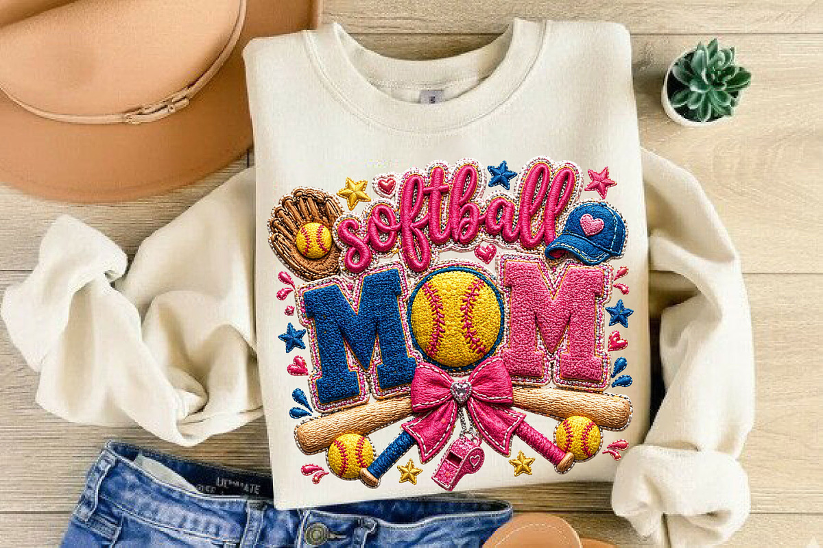 Bling Softball Mama, Coquette Mom Li, an Illustration by DreamCafeArt (Photo 4 of 5)