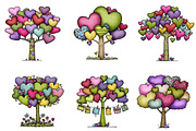 Whimsical Valentines Day Heart Tree, an Illustration by CreationArt (Thumbnail 3 of 7)