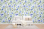 Blueberries. Watercolor Pattern, a Decorative Illustration by Liliia Polos Illustration (Thumbnail 7 of 8)