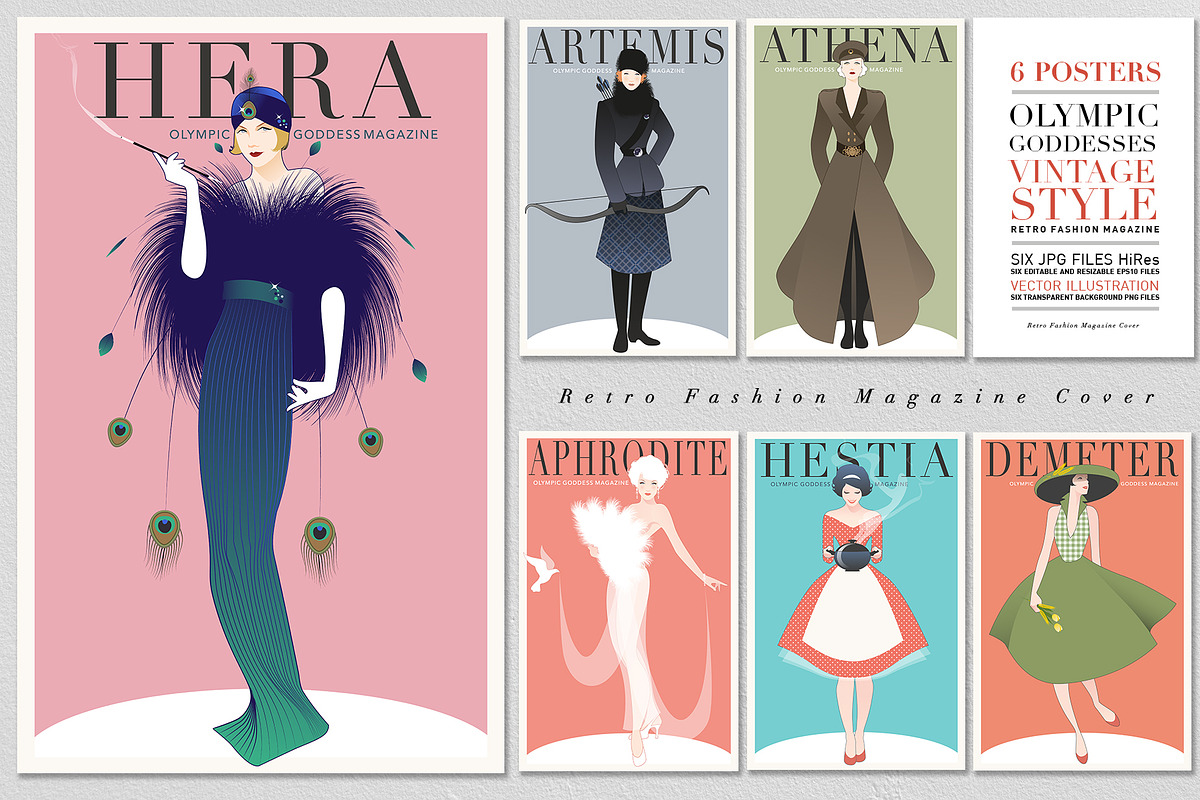 Olympus Goddesses Magazine, a Decorative Illustration by La Inspiratriz (Photo 1 of 7)