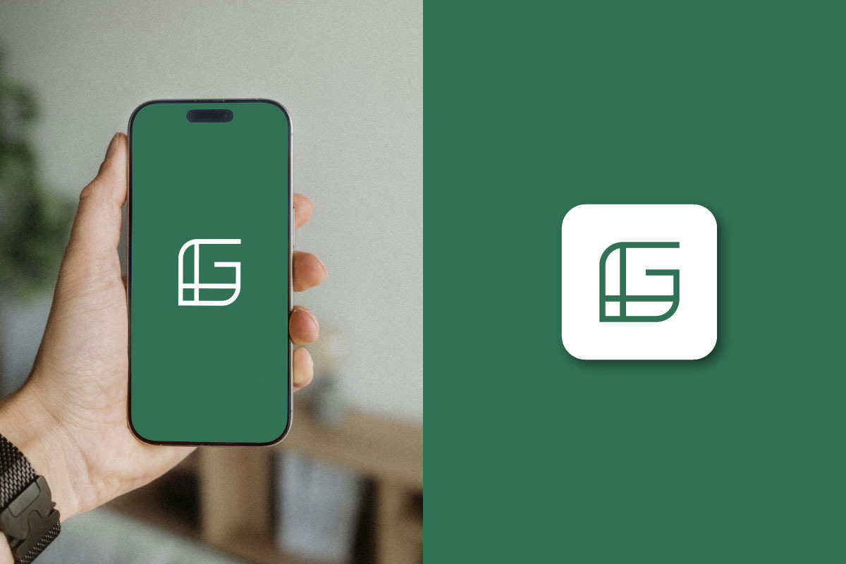 Modern LG Logo Minimal Green Branding preview 2