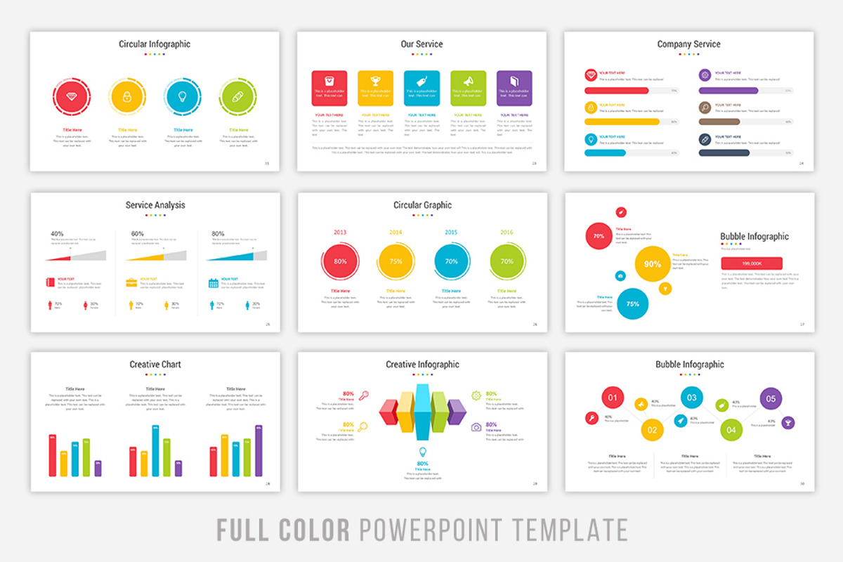 Full Color Powerpoint Template, a Presentation Template by Brandearth RRGraph (Photo 5 of 8)