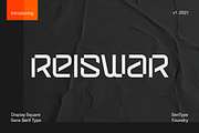 Reiswar - Display Square Sans Serif, a Sans Serif Font by sentype (Thumbnail 1 of 4)