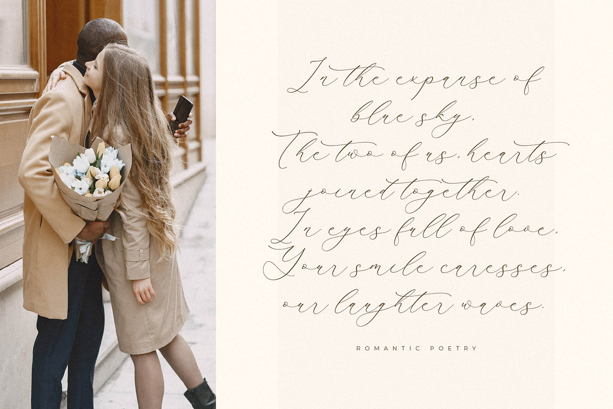 Waltney Flores A Beauty Calligraphy, a Script Font by Storytype Studio (Photo 2 of 15)