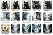 140+ Black and White Shabby Chic Pap, a Decorative Illustration by HubbaDigitals (Thumbnail 4 of 5)