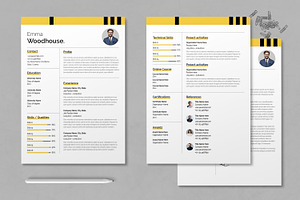 Minimalist Resume Template, a Resume Template by MightyDesign