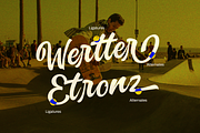 Volks Theatre Retro Fancy, a Script Font by Typetemp Studio (Thumbnail 1 of 10)