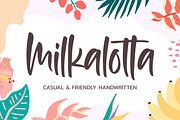 Milkalotta - Casual & Friendly, a Script Font by Almarkhatype (Thumbnail 1 of 10)