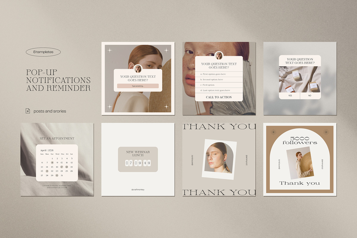 Instagram creator for coach CANVA PS, a Social Media Template by Craft ...