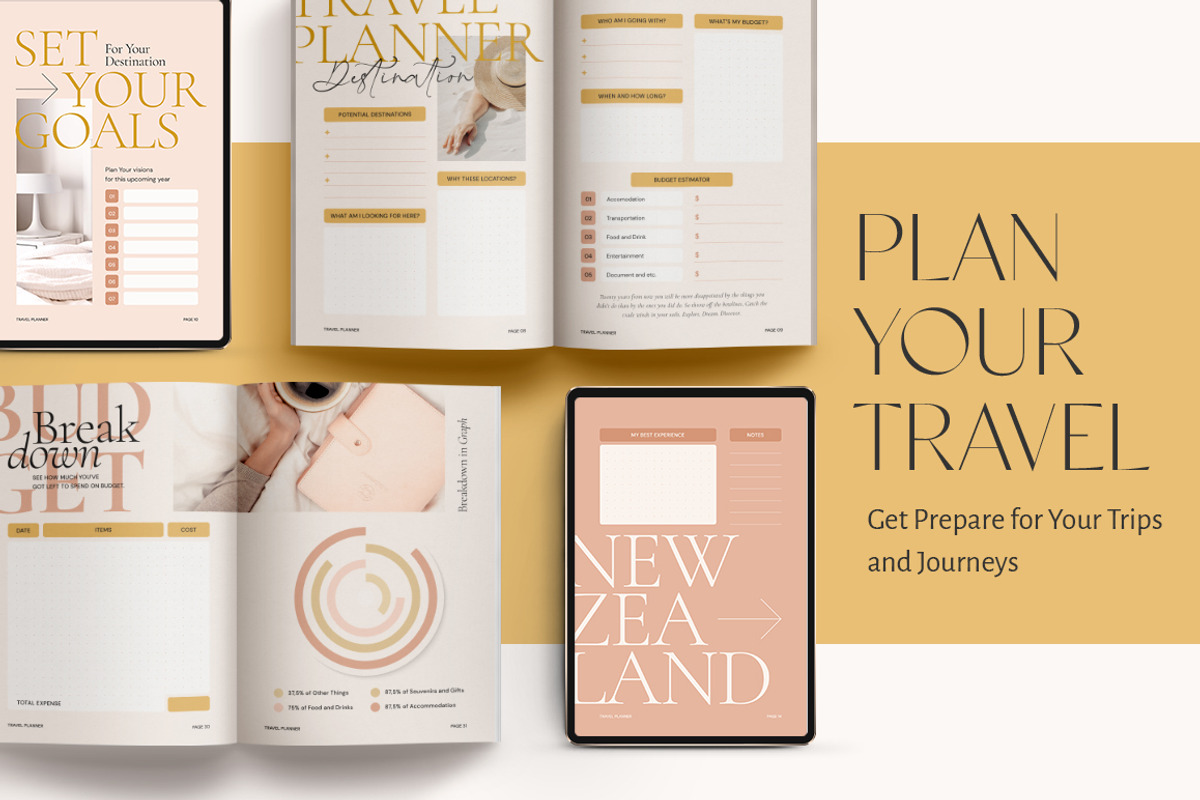 SALE 2024 Planner & Journal CANVA PS, a Magazine Template by Eviory (Photo 18 of 27)