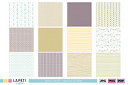 Botanical & Neutral Scrapbook Paper, a Pattern Graphic by Lapeticrafter (Thumbnail 2 of 5)