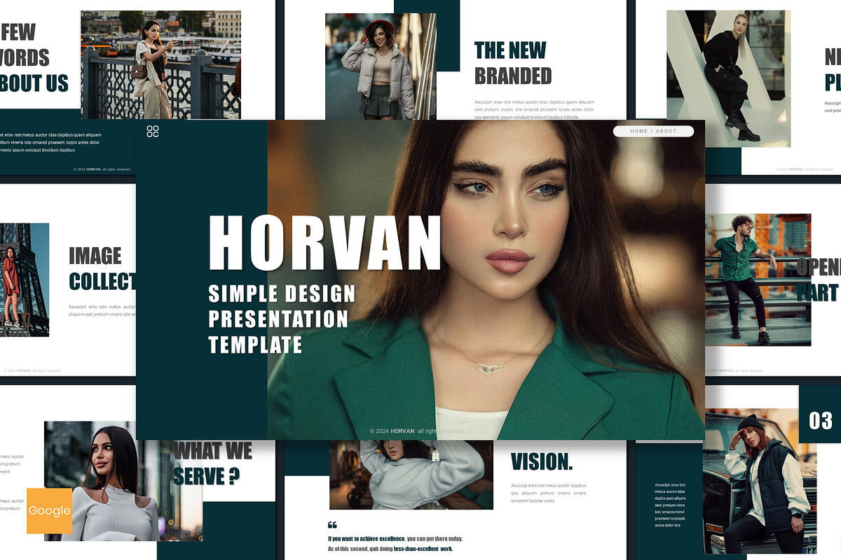 Horvan - Google Slides Template, a Presentation Template by inspirasign (Photo 1 of 4)