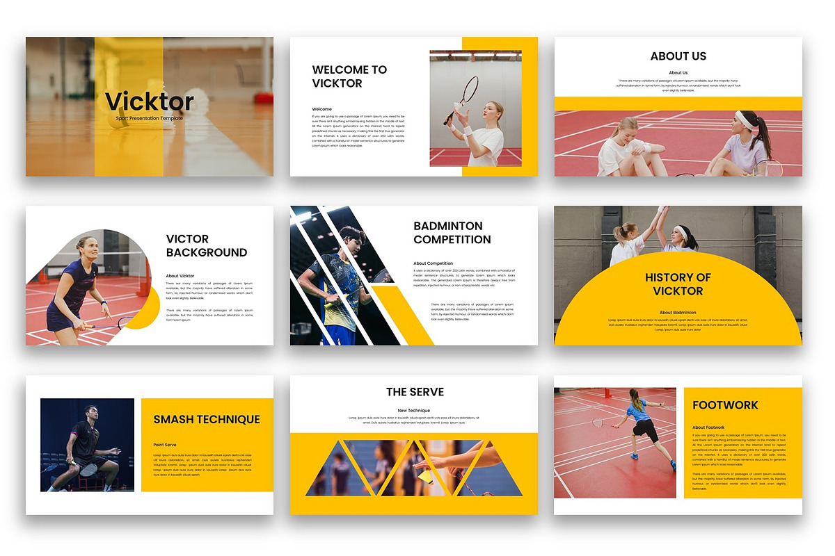 Viktor– Sports Keynote Template, a Presentation Template by kreatifreya (Photo 2 of 5)