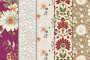 Seamless Boho Textures & Patterns, a Pattern Graphic by Maishop (Thumbnail 2 of 4)
