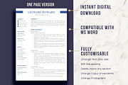 Resume Template for word - Modern, a Resume Template by aivos (Thumbnail 2 of 7)