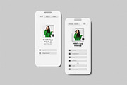 High Quality Mobile App Mockup, an iPhone Mockup by swsi-studio (Thumbnail 5 of 5)