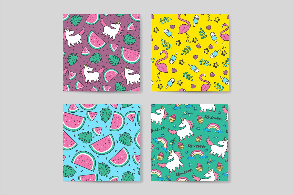 Summer collection. Set of summer ico, a Pattern Graphic by Olena Halahan (Photo 2 of 6)