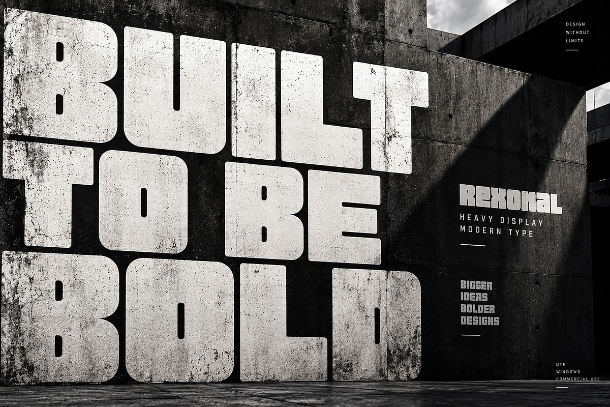 Rexonal — Bold Type. Presence., a Script Font by Wow Magic (Photo 3 of 5)