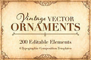 Vintage Vector Ornaments, an Object Graphic by Dandylyon Designs (Thumbnail 1 of 20)