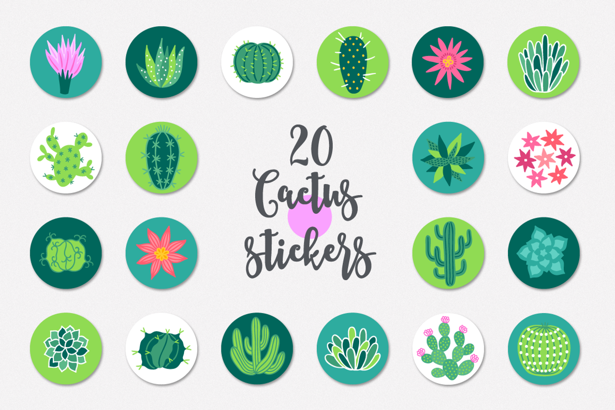 Cactus Kit, a Texture Illustration by miumiu (Photo 6 of 8)