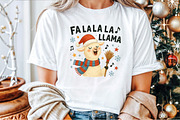 Fa La La La LLama Christmas PNG, an Illustration by Sublimation Artist (Thumbnail 3 of 9)
