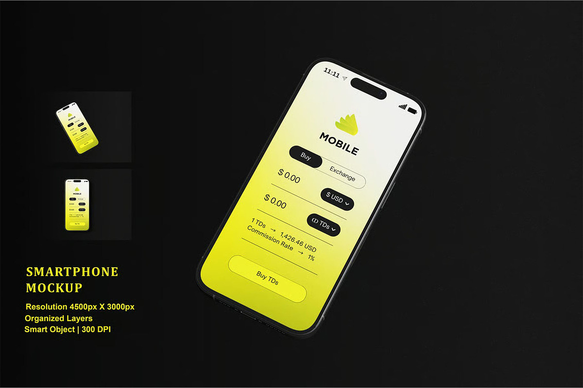 iPhone Mockup, an iPhone Mockup by zpackcreative (Photo 1 of 4)