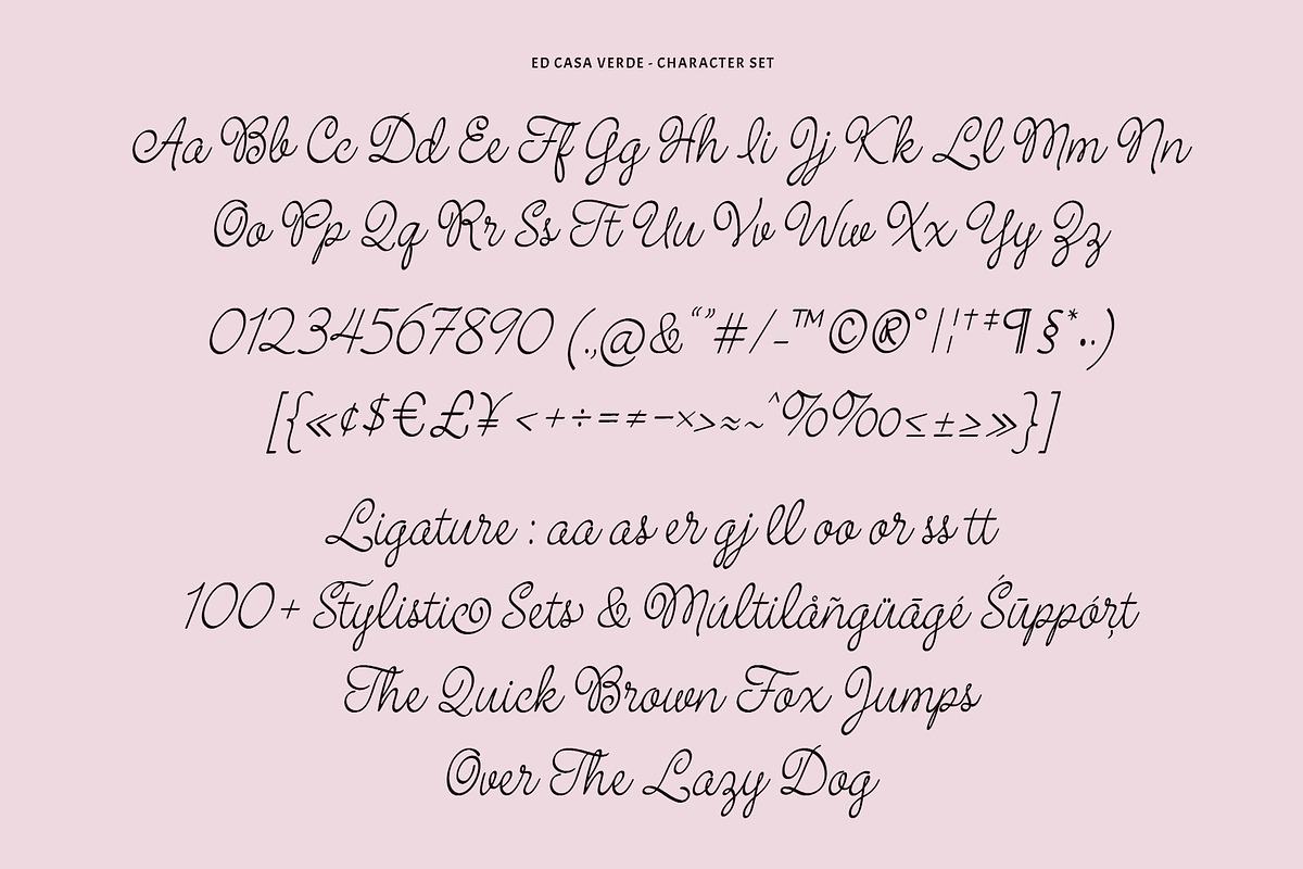 ED Casa Verde - Handwritten Script, a Handwritten Font by Emyself Design (Photo 3 of 12)