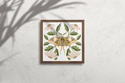 Luna moth clipart & pattern, an Animal Illustration by Yelloo Fish (Thumbnail 10 of 11)