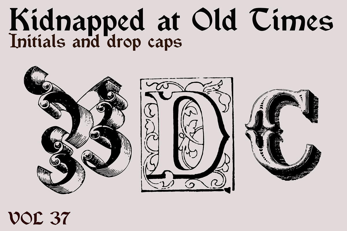 Kidnapped at Old Times 37, a Blackletter Font by Intellecta Design (Photo 5 of 5)