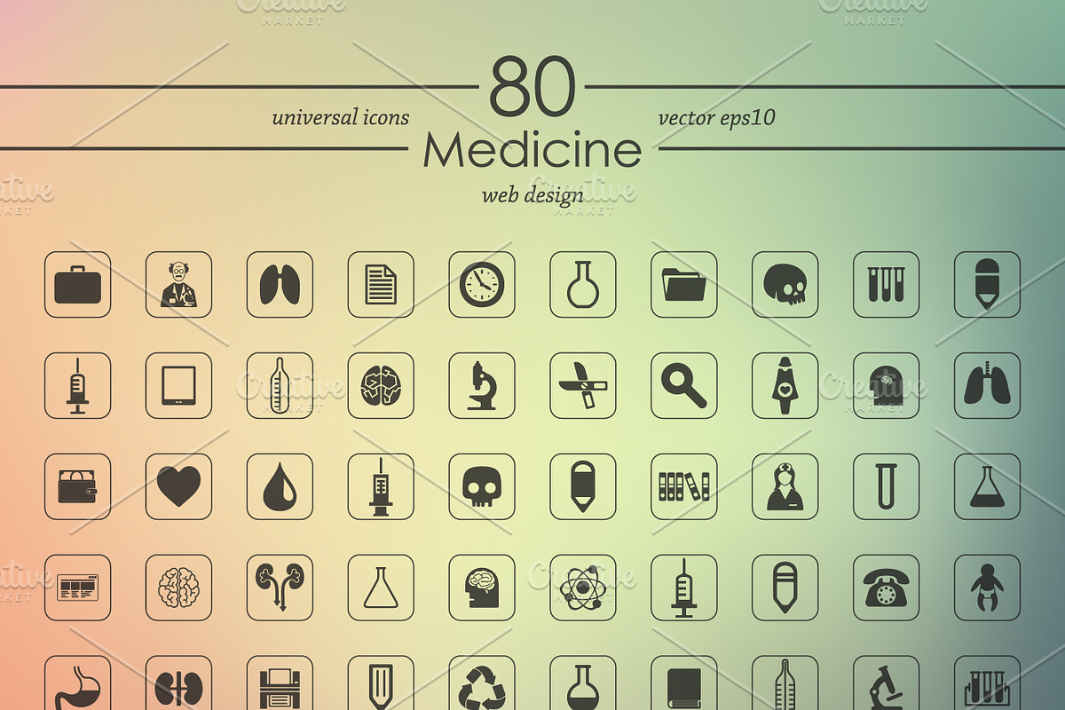 80 MEDICINE icons, an Icon by Palau (Photo 2 of 4)