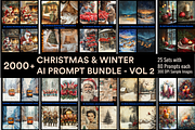 Christmas & Winter AI Prompts Vol 2, an Object Illustration by Daffodil Dream Studio (Thumbnail 1 of 6)