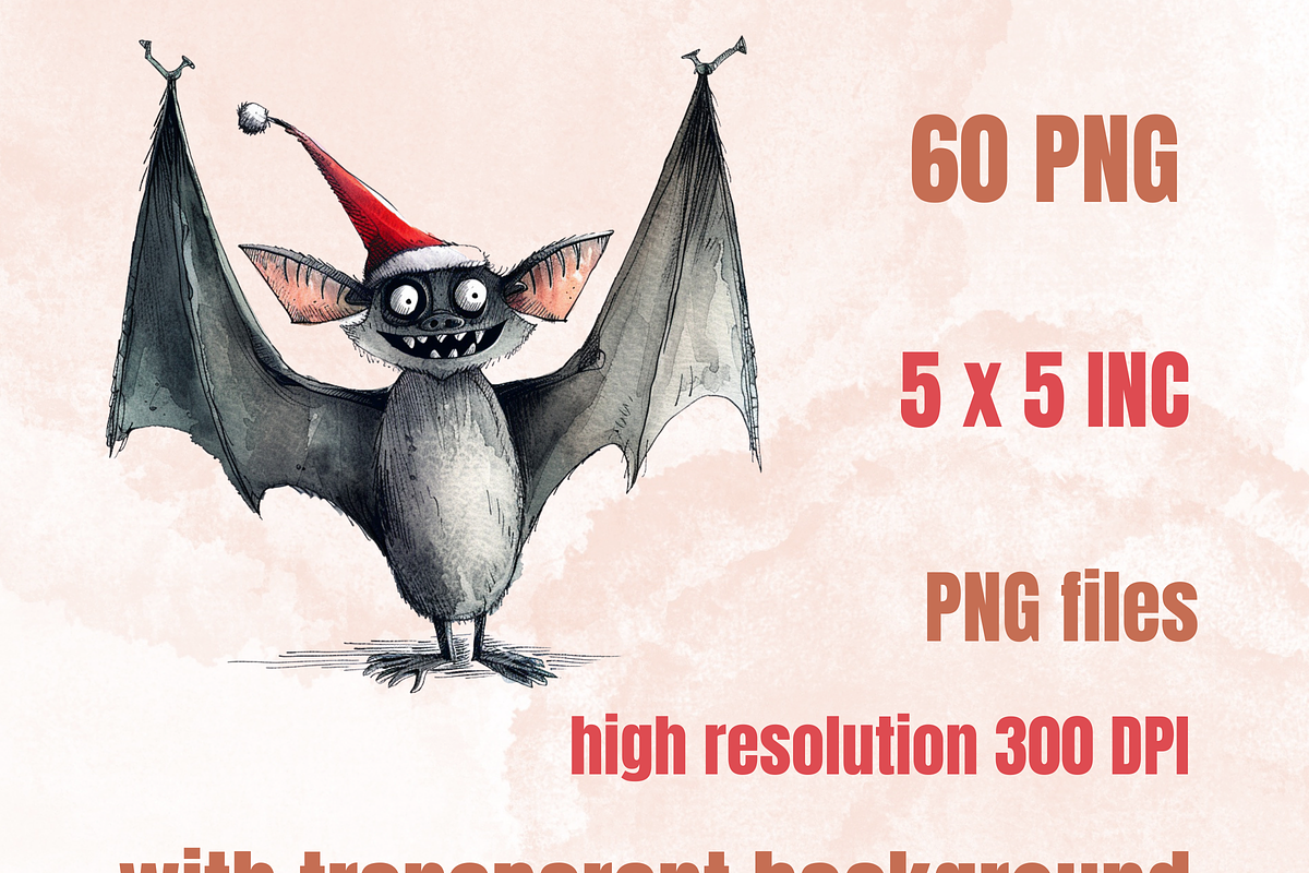 Quirky Christmas Animals Clipart, a Seasonal Illustration by GiraffeCreative (Photo 2 of 9)