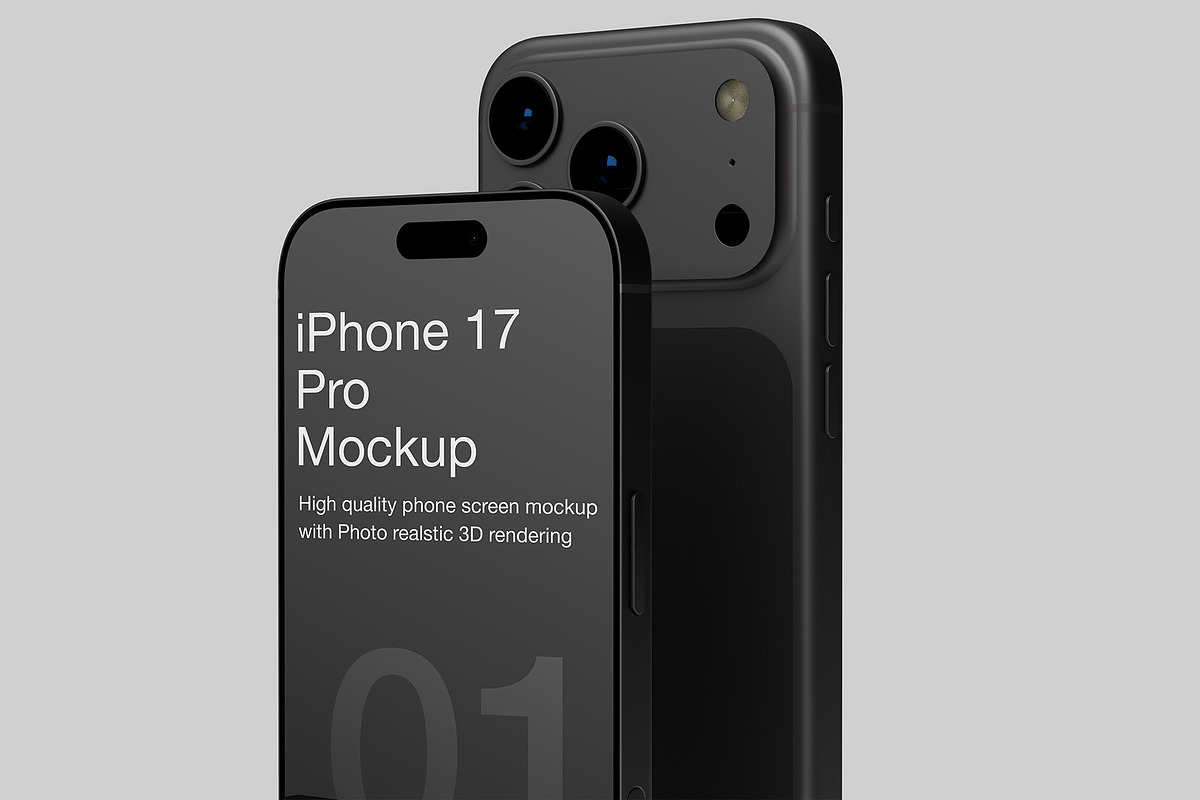 iPhone 17 Pro Max Screen Mockup, an iPhone Mockup by Eka Restu D. Putra (Photo 9 of 14)