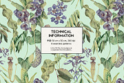 Selena. Floral tropical pattern, a Pattern Graphic by emeraldthue (Thumbnail 5 of 6)