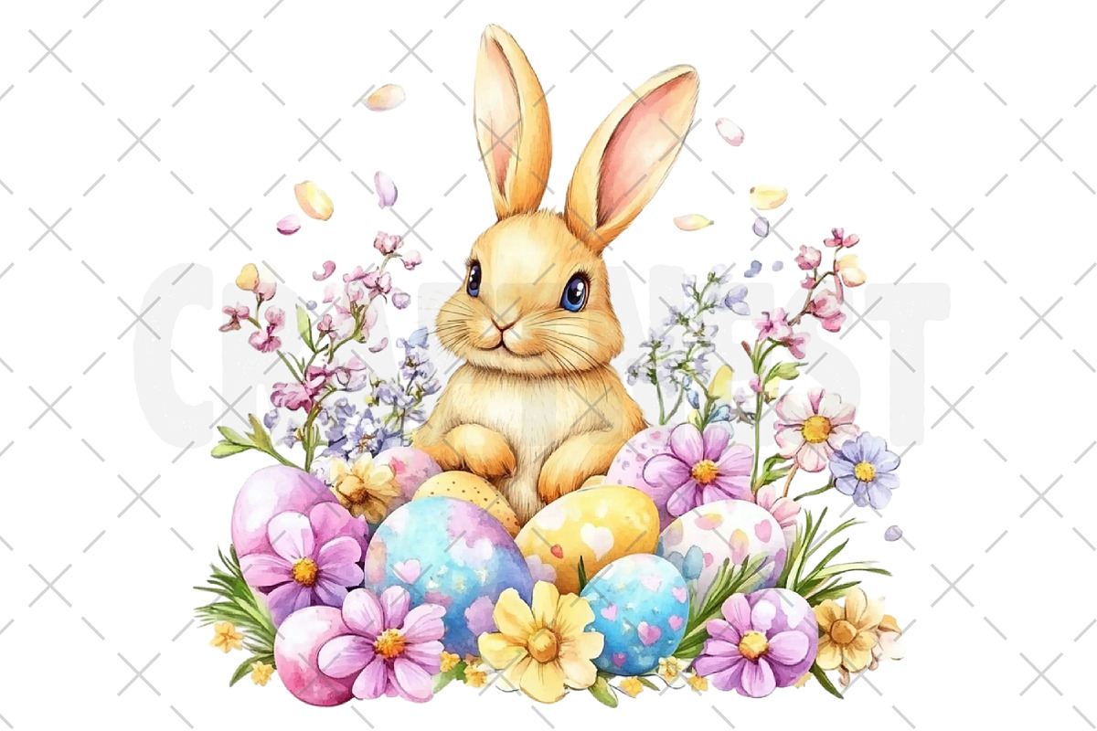 Watercolor Easter Clipart PNG, an Illustration by Craft Nest (Photo 11 of 12)