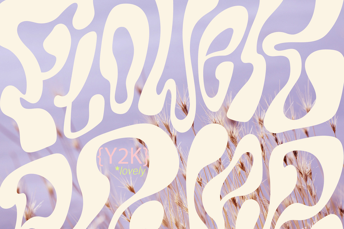 BUNDLE Y2K Lettering Liquid & Groovy, an Object Graphic by Oksana Trygub (Photo 46 of 53)