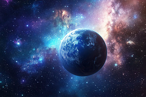 Vast universe background with stars, a Photo by Pavel_design