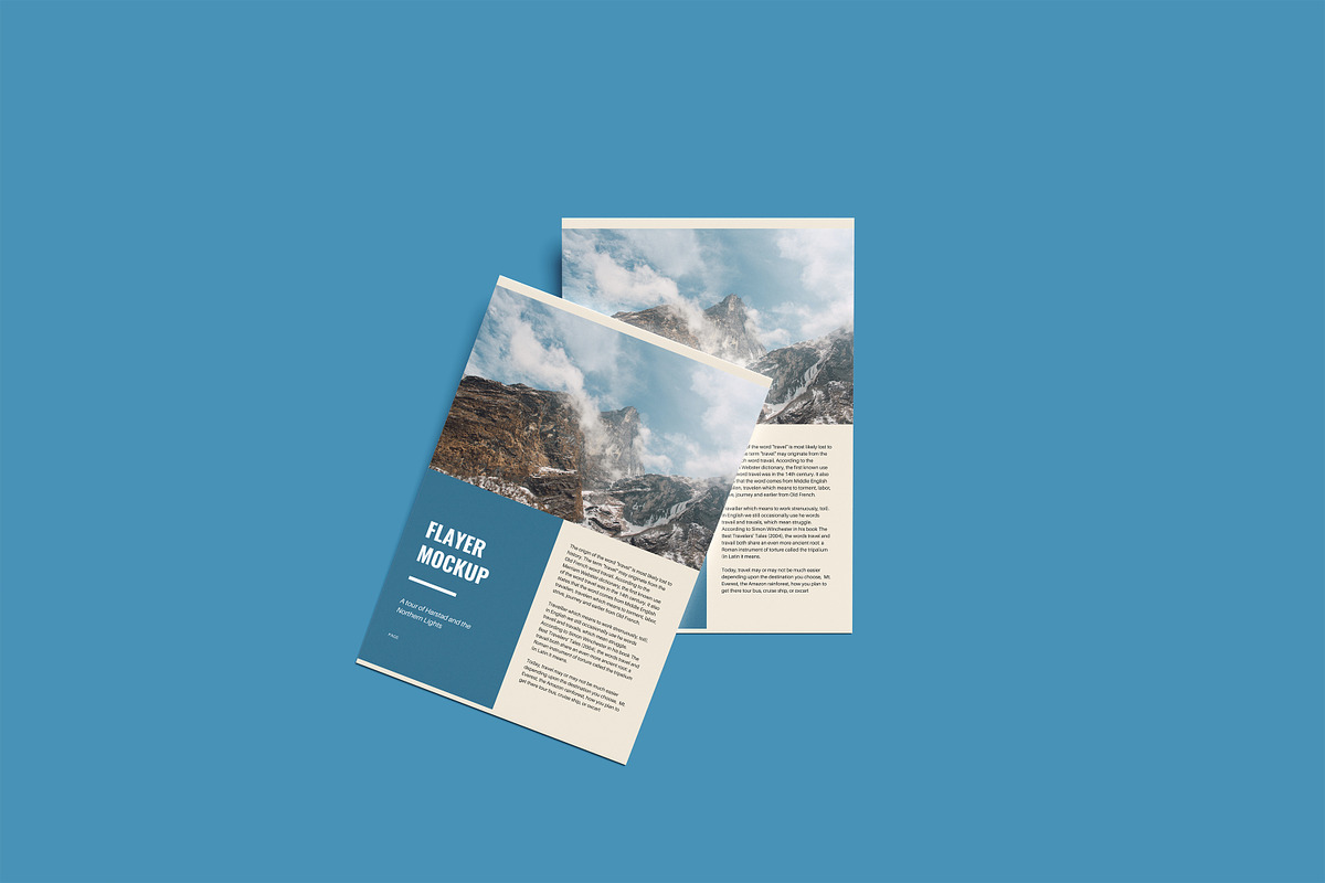 A4 Flayer Mockup, an Advertising Mockup by Afif_studio (Photo 2 of 5)