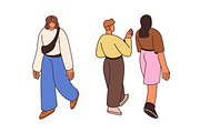 People citizens walk on street set, a Person Illustration by Good Studio (Thumbnail 5 of 10)