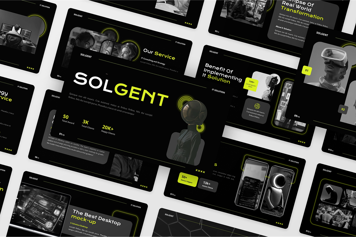 IT Solution Presentation Keynote, a Presentation Template by SquidPixey (Photo 6 of 6)