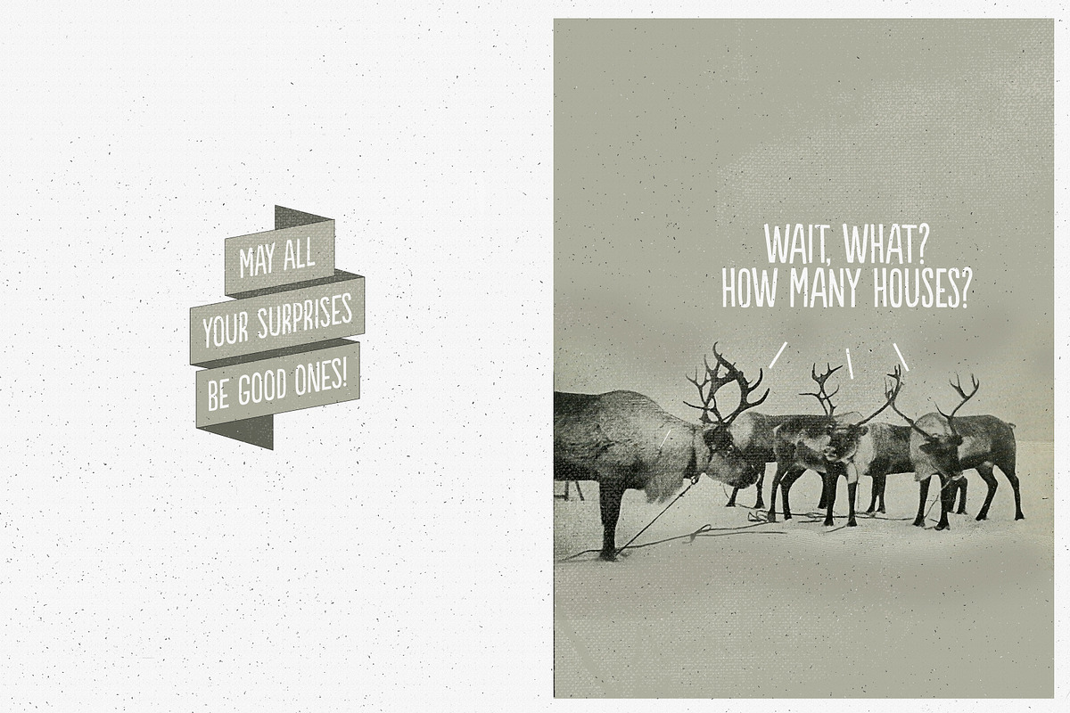 Surprise Christmas Card, a Card Template by Yes! Creative (Photo 1 of 2)