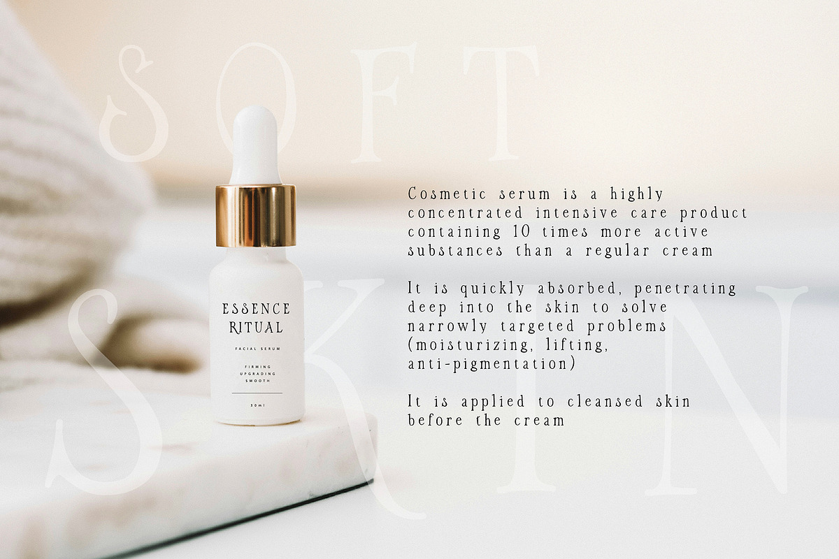 AVELIRA Elegant Skincare Serif Font, a Serif Font by chekart (Photo 10 of 12)